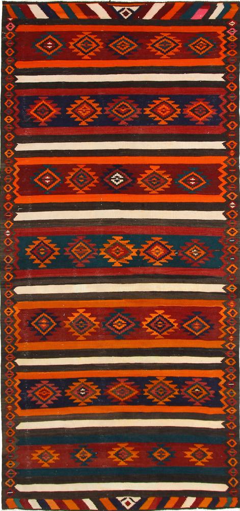  ペルシャ絨毯 キリム Fars Azerbaijan アンティーク 319x145 319x145,  ペルシャ絨毯 手織り