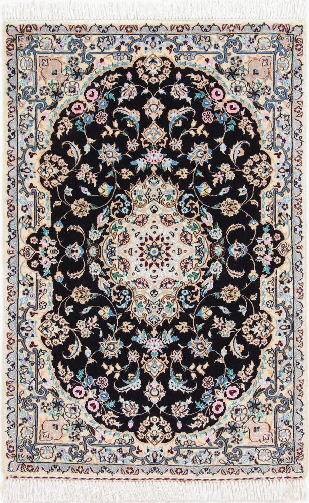 Persian Rug Nain 6La 4'0"x2'8" 4'0"x2'8", Persian Rug Knotted by hand