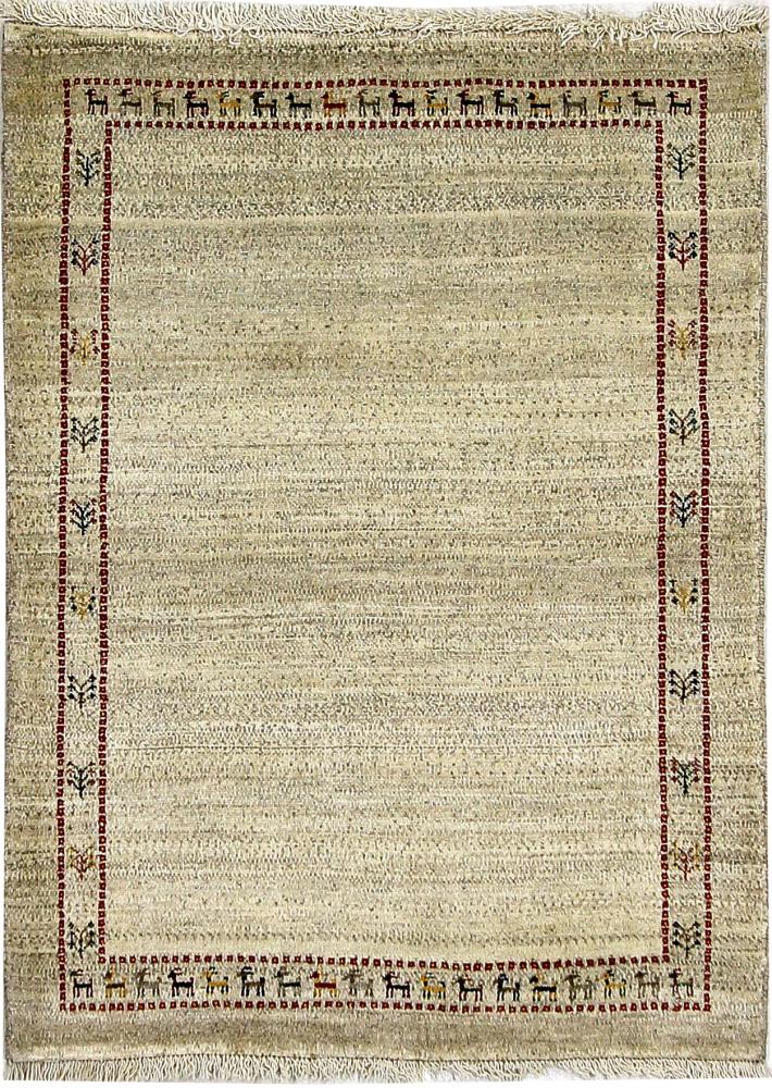 Tapis persan Persan Gabbeh Loribaft 3'10"x2'10" 3'10"x2'10", Tapis persan Noué à la main