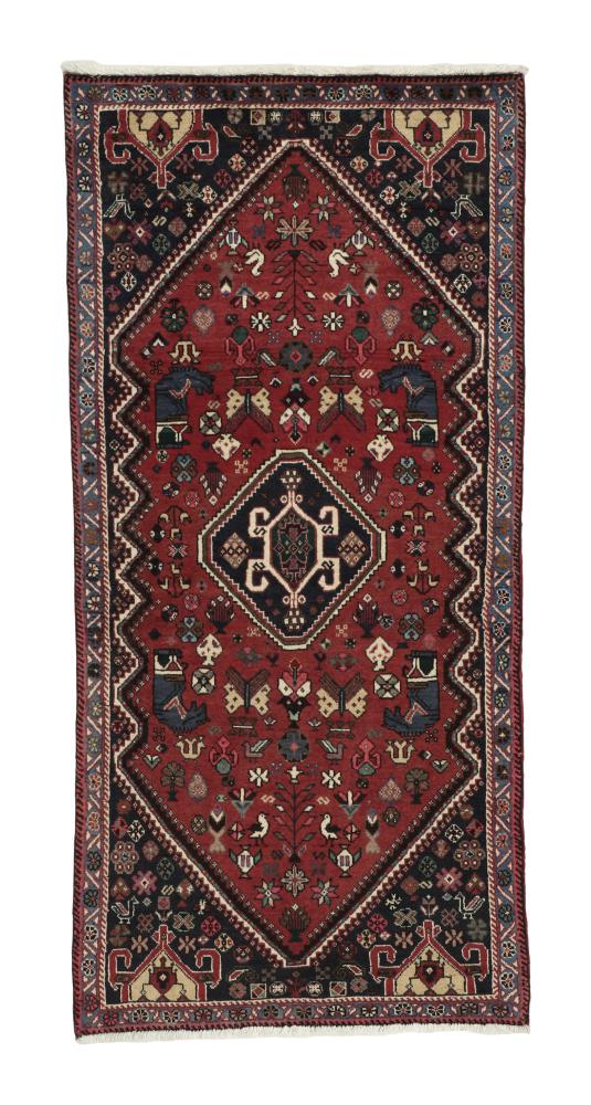 Tapis persan Ghashghai 4'11"x2'3" 4'11"x2'3", Tapis persan Noué à la main