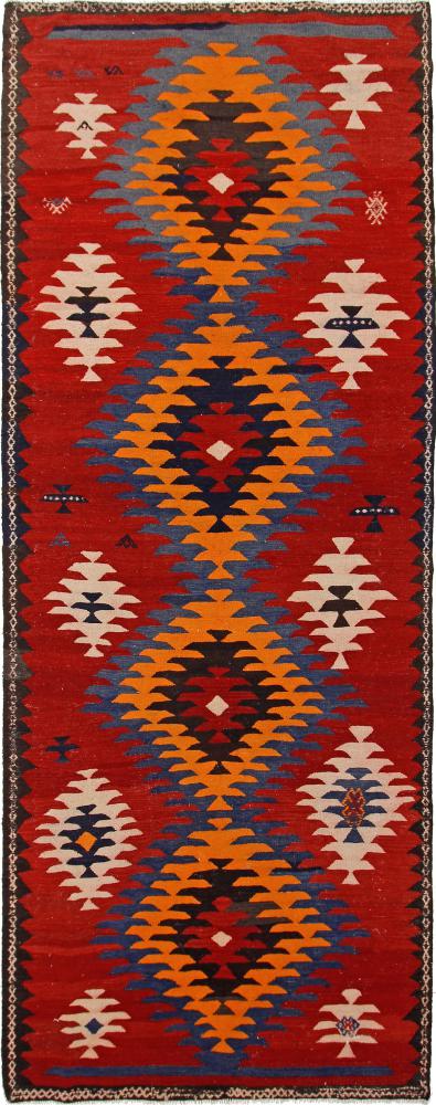  ペルシャ絨毯 キリム Fars Azerbaijan アンティーク 414x164 414x164,  ペルシャ絨毯 手織り
