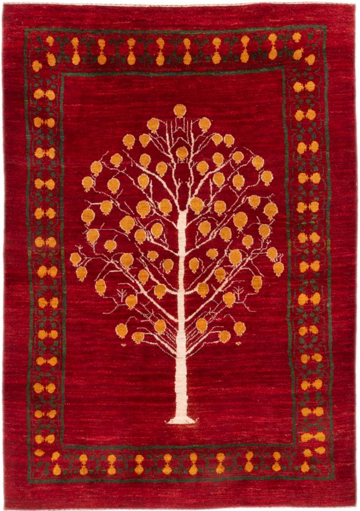 Persian Rug Persian Gabbeh Loribaft Nature 6'8"x4'9" 6'8"x4'9", Persian Rug Knotted by hand