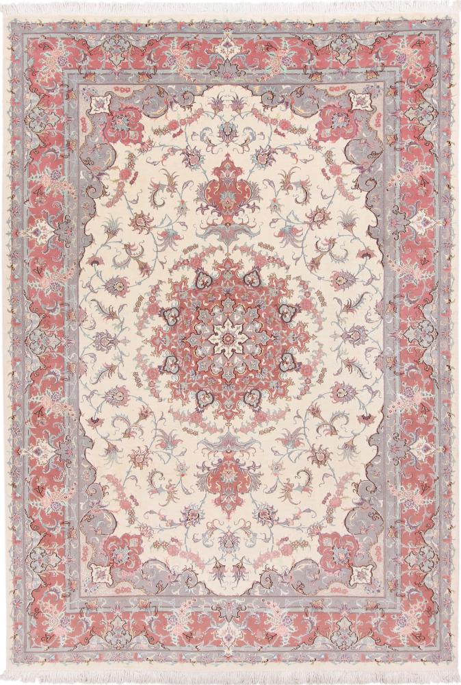 Persian Rug Tabriz 9'9"x6'8" 9'9"x6'8", Persian Rug Knotted by hand