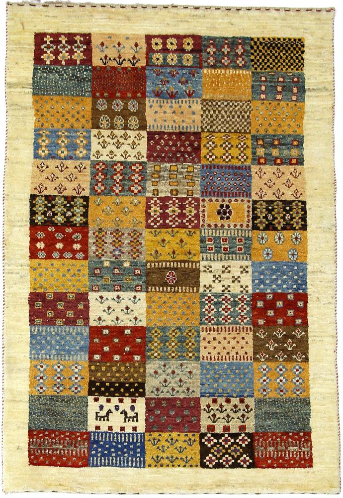 Persialainen matto Persia Gabbeh Loribaft 4'8"x3'2" 4'8"x3'2", Persialainen matto Solmittu käsin