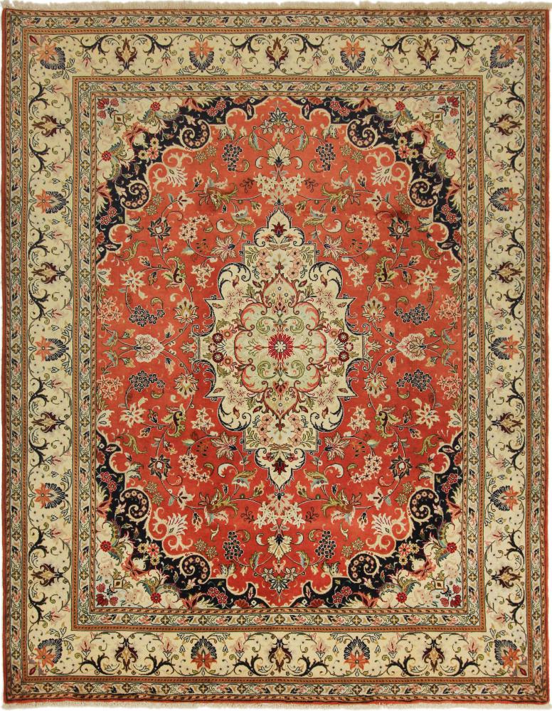 Persian Rug Yazd 8'11"x7'0" 8'11"x7'0", Persian Rug Knotted by hand