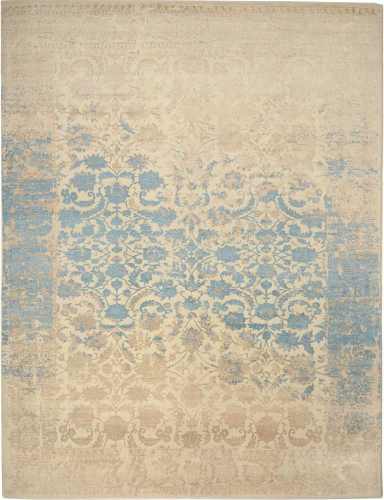 Indiaas tapijt Sadraa Onyx 11'10"x8'11" 11'10"x8'11", Perzisch tapijt Handgeknoopte