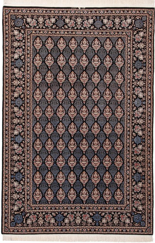 Persian Rug Isfahan Silk Warp 9'8"x6'6" 9'8"x6'6", Persian Rug Knotted by hand