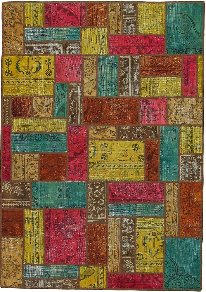 Tapis persan Patchwork 208x147 208x147, Tapis persan Noué à la main