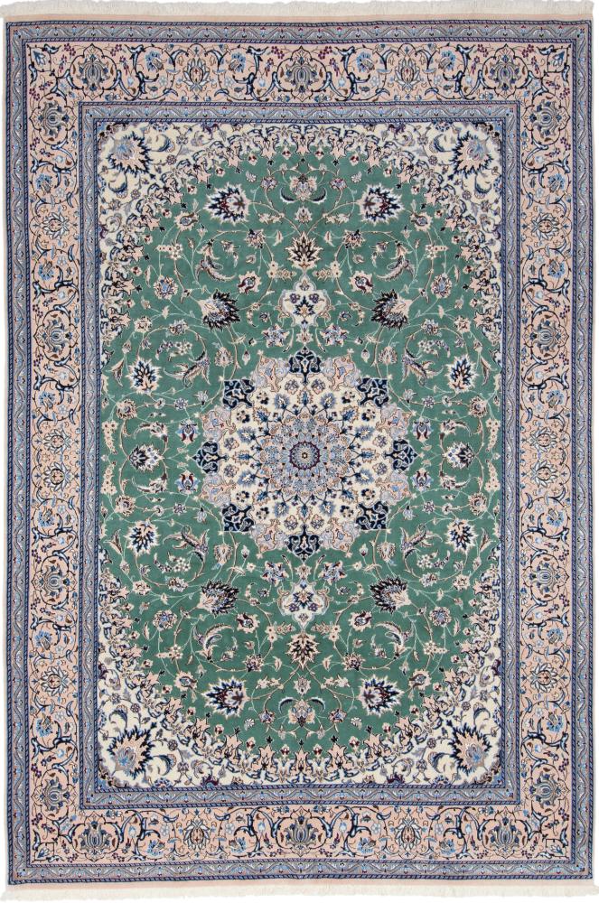Persian Rug Nain 9La 9'8"x6'6" 9'8"x6'6", Persian Rug Knotted by hand