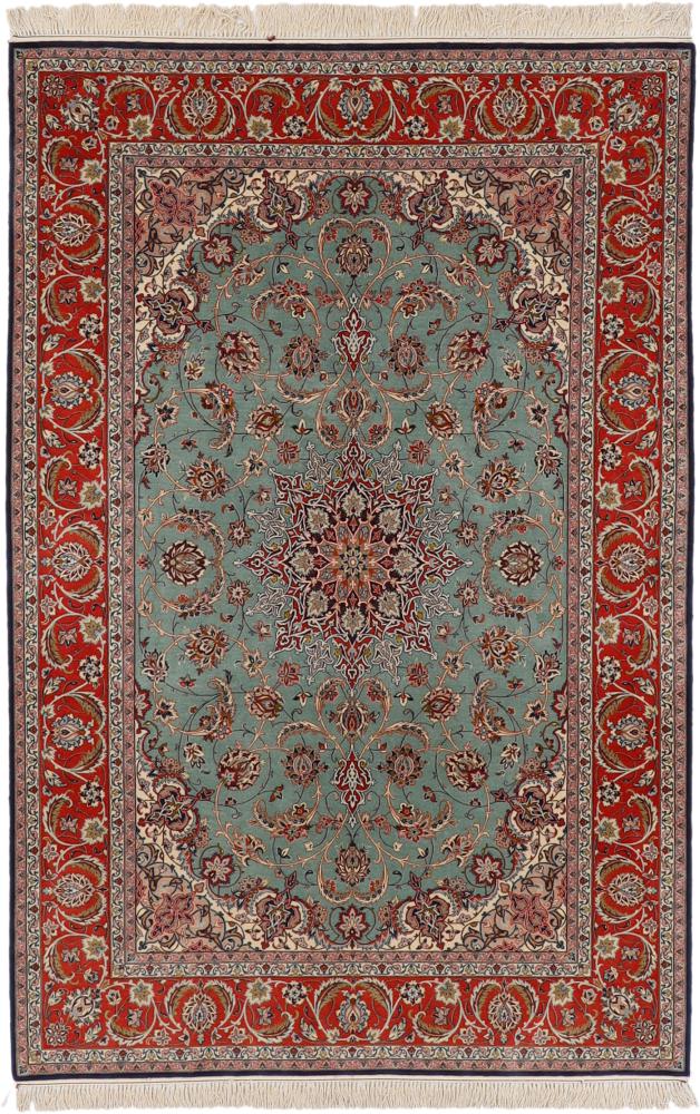 Perzsa szőnyeg Iszfahán Selyemfonal 237x152 237x152, Perzsa szőnyeg Kézzel csomózva