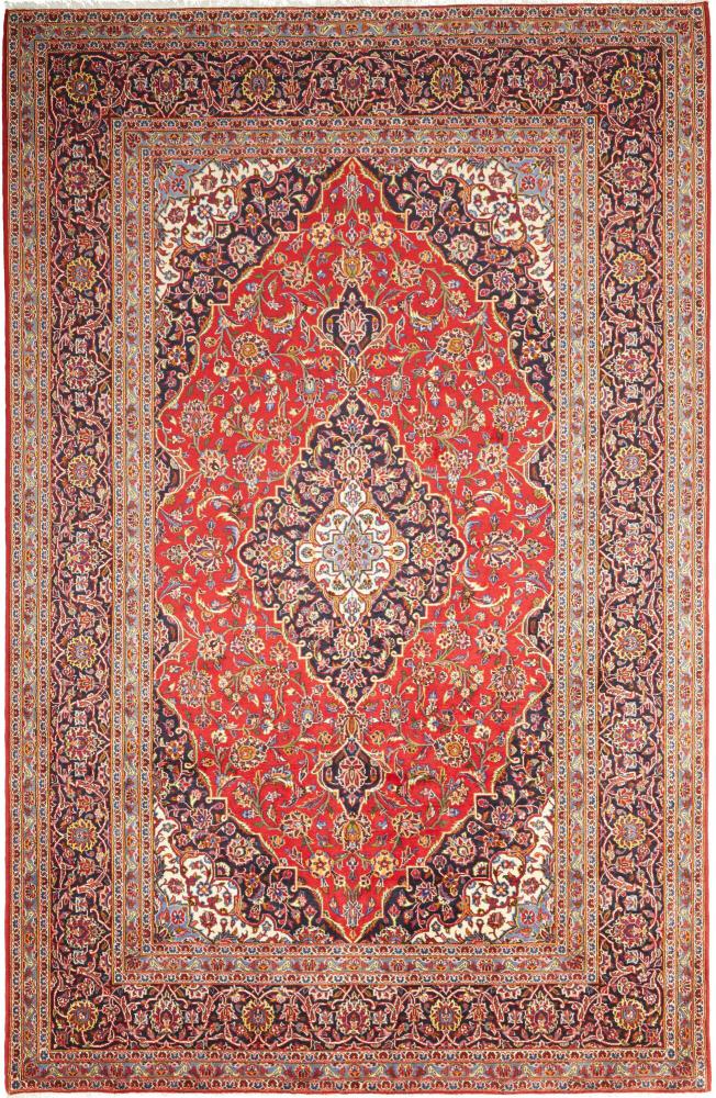 Tapis persan Kashan 313x199 313x199, Tapis persan Noué à la main