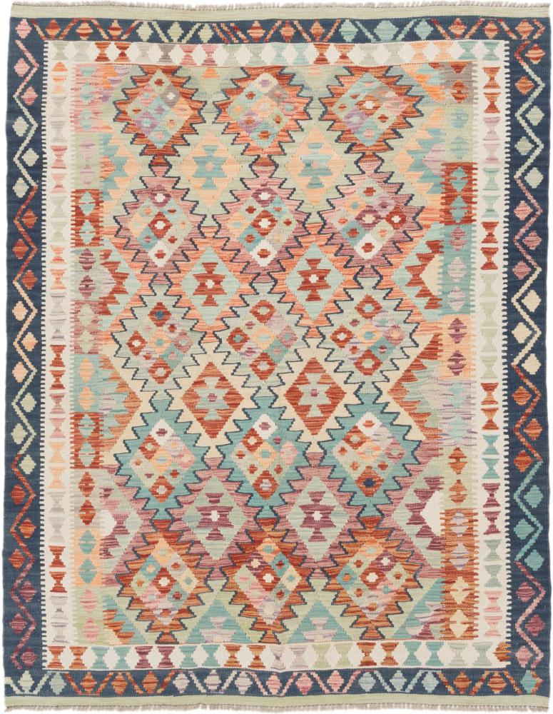 Afghan rug Kilim Afghan 6'8"x5'3" 6'8"x5'3", Persian Rug Woven by hand