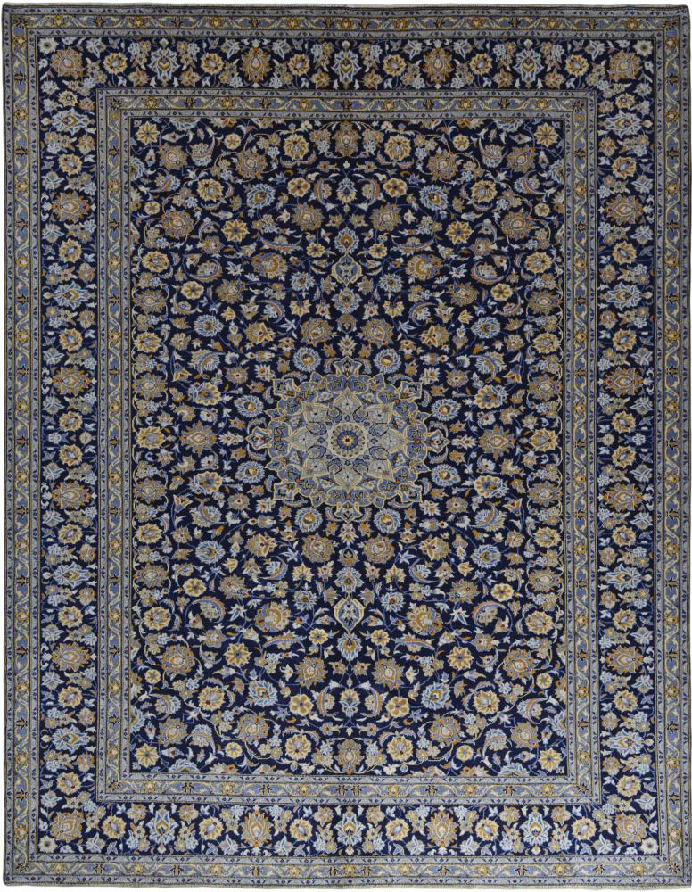Persian Rug Keshan 12'10"x9'10" 12'10"x9'10", Persian Rug Knotted by hand