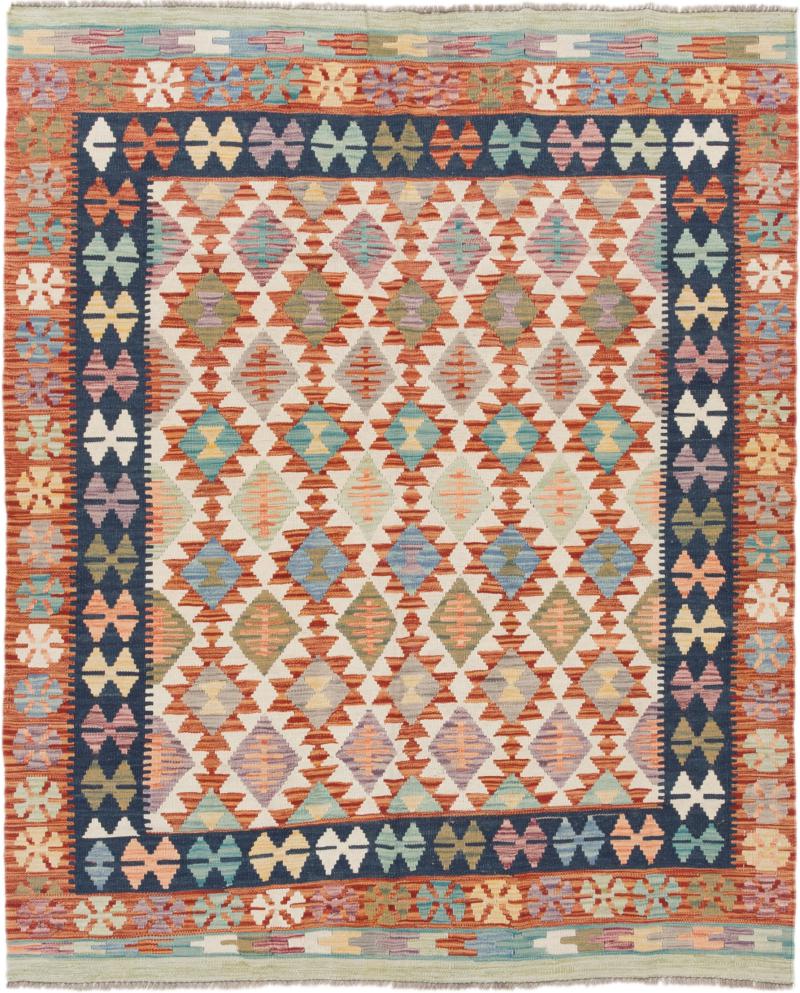 Alfombra afgana Kilim Afghan 189x159 189x159, Alfombra persa Tejido a mano