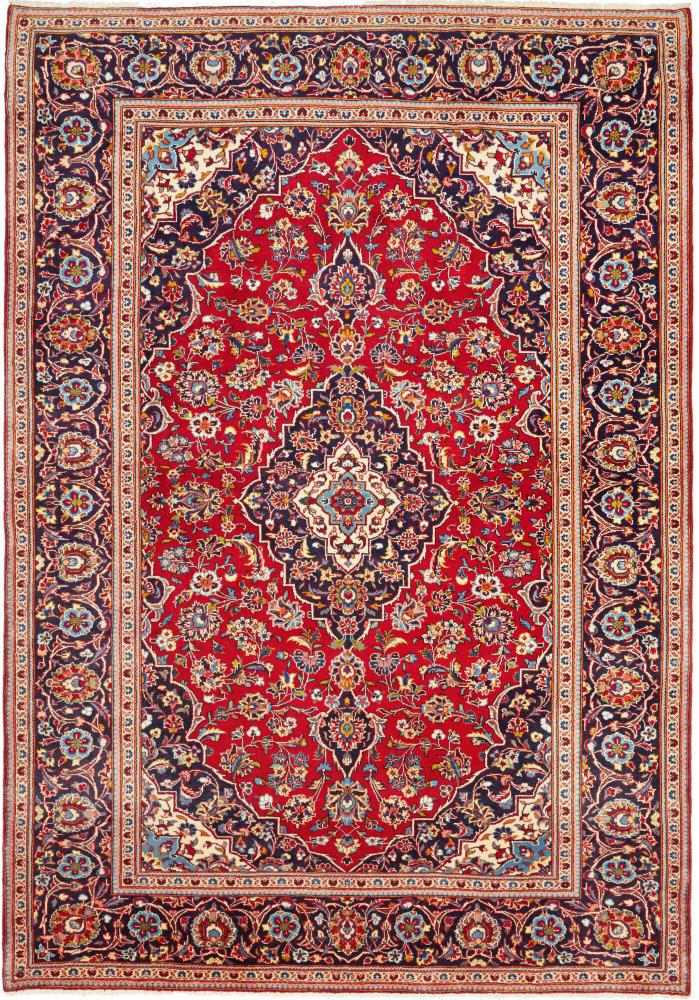 Tapis persan Kashan 299x211 299x211, Tapis persan Noué à la main