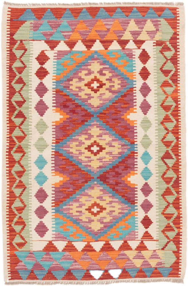 Tapete afegão Kilim Afegão 129x86 129x86, Tapete persa Tecido à mão