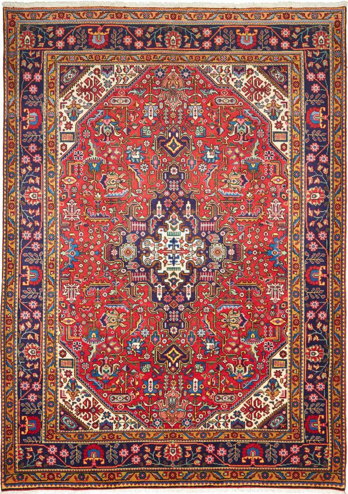 Persian Rug Tabriz 9'4"x6'8" 9'4"x6'8", Persian Rug Knotted by hand