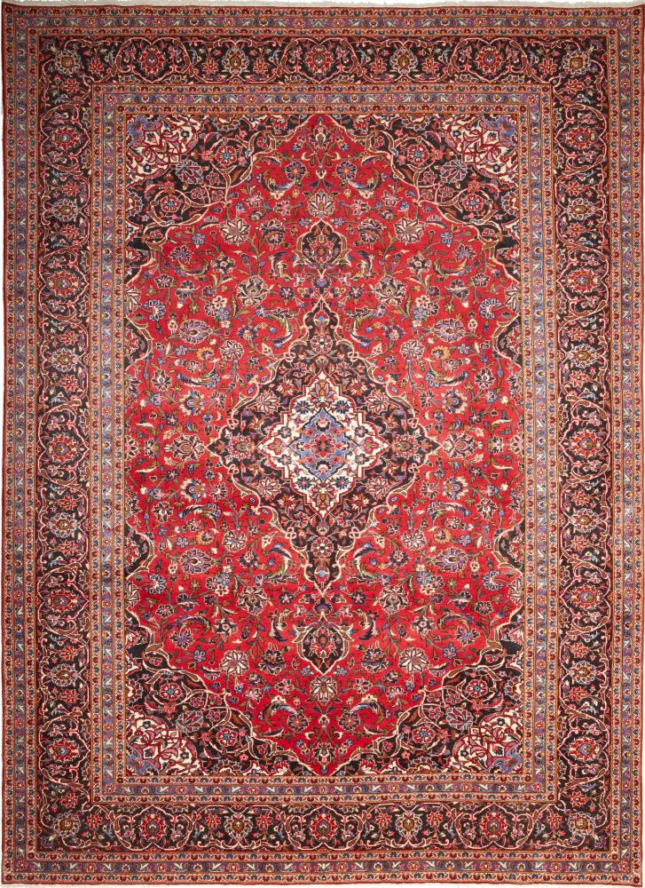 Tapis persan Kashan 413x299 413x299, Tapis persan Noué à la main