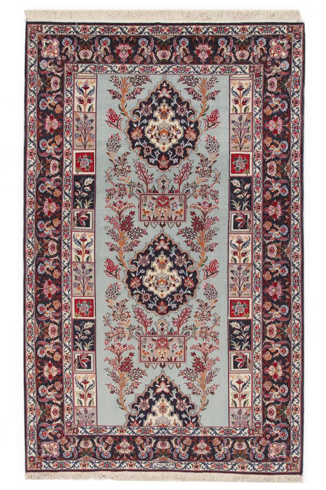 Perserteppich Isfahan Seidenkette 250x153 250x153, Perserteppich Handgeknüpft