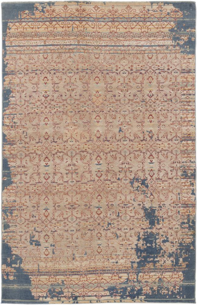 Indo rug Sadraa Heritage 8'6"x5'8" 8'6"x5'8", Persian Rug Knotted by hand