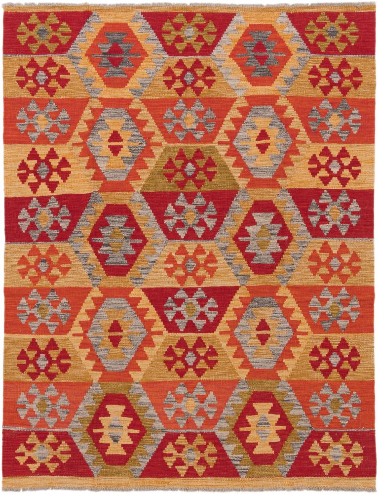 Afghanischer Teppich Kelim Afghan 198x155 198x155, Perserteppich Handgewebt