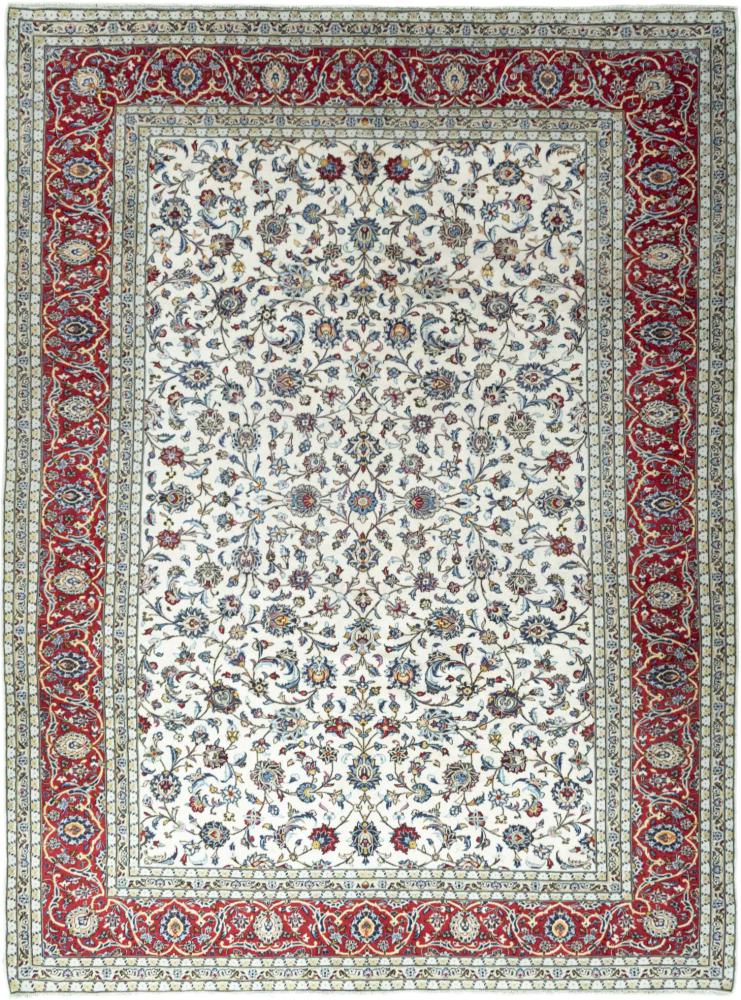 Persisk tæppe Keshan 399x291 399x291, Persisk tæppe Knyttet i hånden