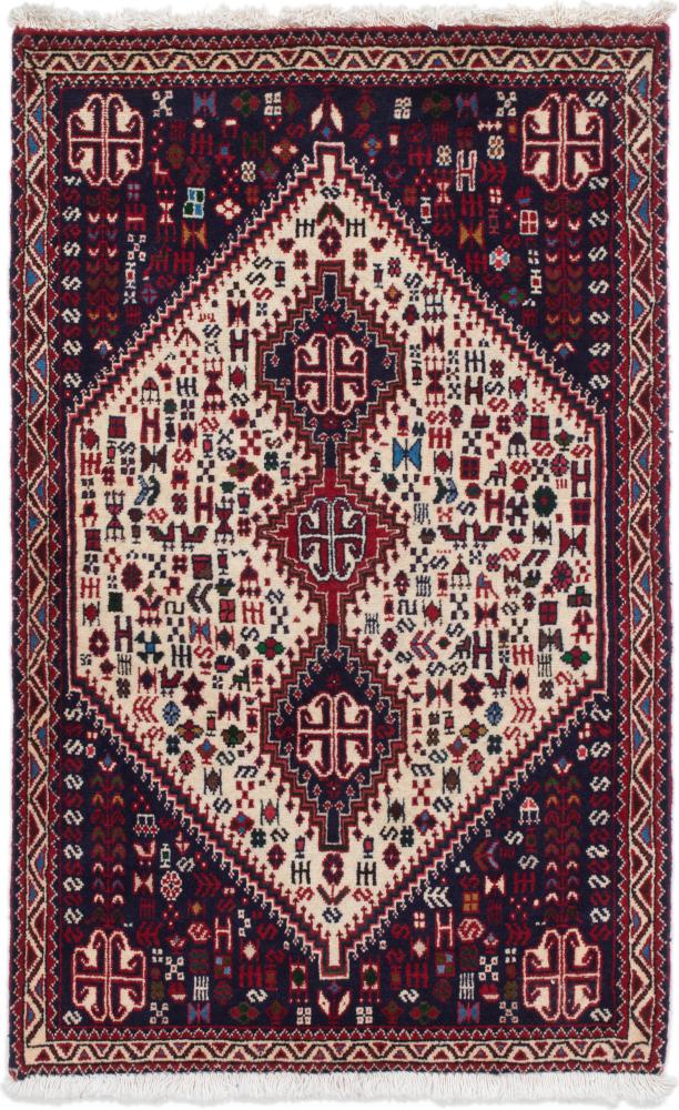 Persian Rug Abadeh 4'0"x2'5" 4'0"x2'5", Persian Rug Knotted by hand