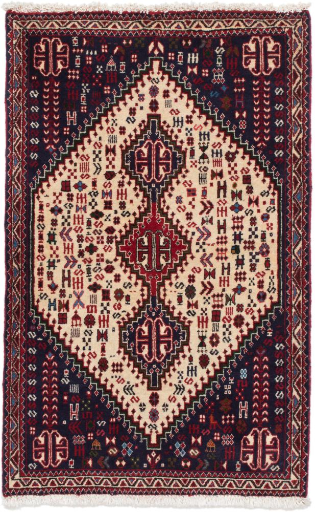 Persian Rug Abadeh 4'0"x2'7" 4'0"x2'7", Persian Rug Knotted by hand
