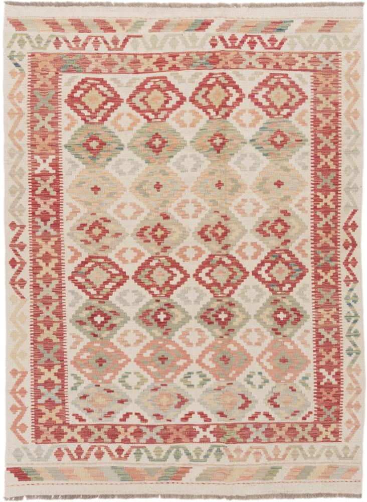 Afghansk tæppe Kelim Afghan 198x147 198x147, Persisk tæppe Håndvævet