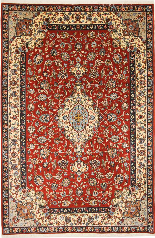 Persian Rug Mashad 10'4"x6'10" 10'4"x6'10", Persian Rug Knotted by hand
