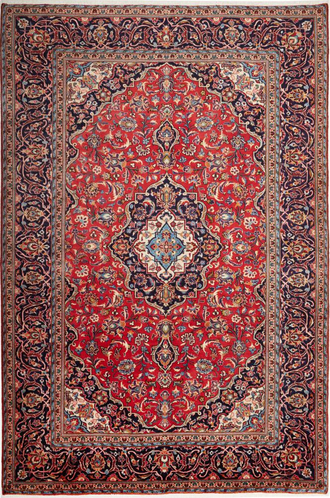 Persian Rug Keshan 9'10"x6'7" 9'10"x6'7", Persian Rug Knotted by hand