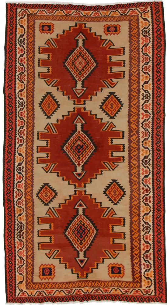 Perzisch tapijt Kilim Fars Azerbeidzjan Antiek 311x164 311x164, Perzisch tapijt Handgeweven