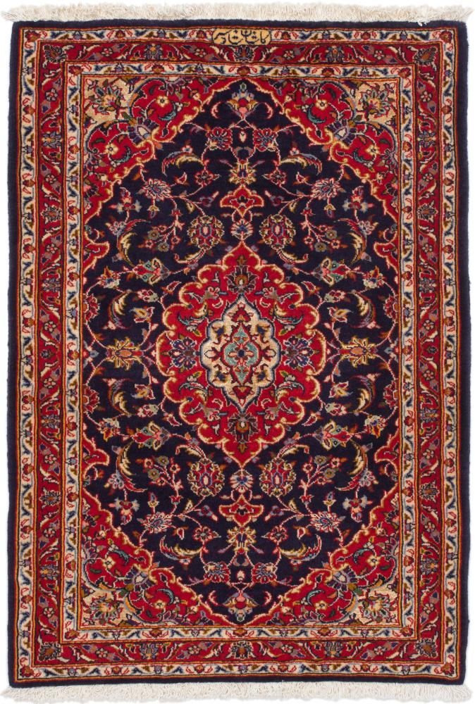 Persian Rug Keshan Kork 3'9"x2'6" 3'9"x2'6", Persian Rug Knotted by hand