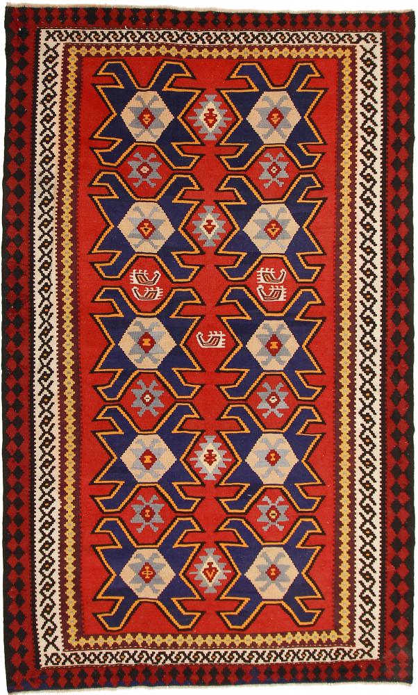 Perserteppich Kelim Fars Azerbaijan Antik 304x184 304x184, Perserteppich Handgewebt