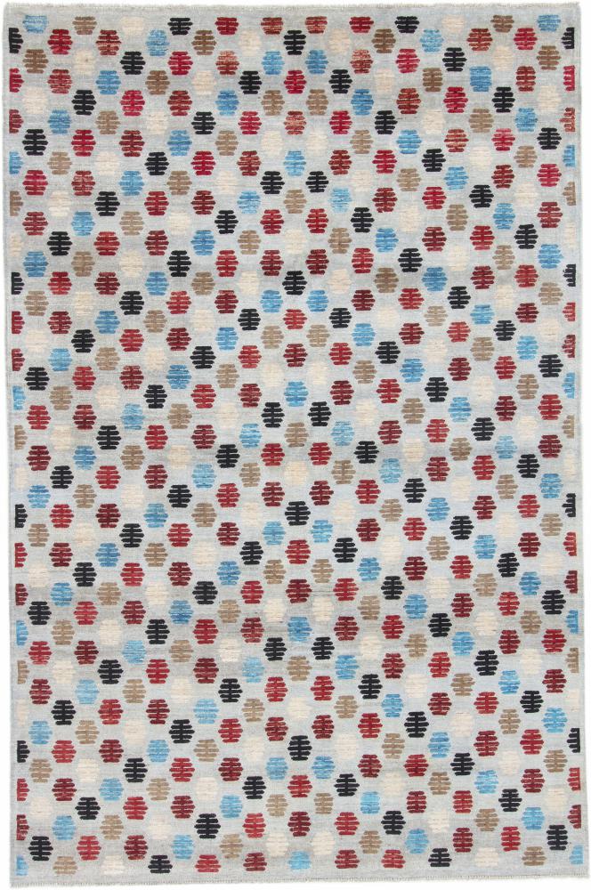 Tapis afghan Ziegler Gabbeh 9'7"x6'4" 9'7"x6'4", Tapis persan Noué à la main