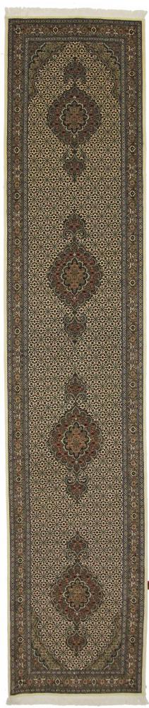 Persian Rug Tabriz Mahi 13'4"x2'8" 13'4"x2'8", Persian Rug Knotted by hand