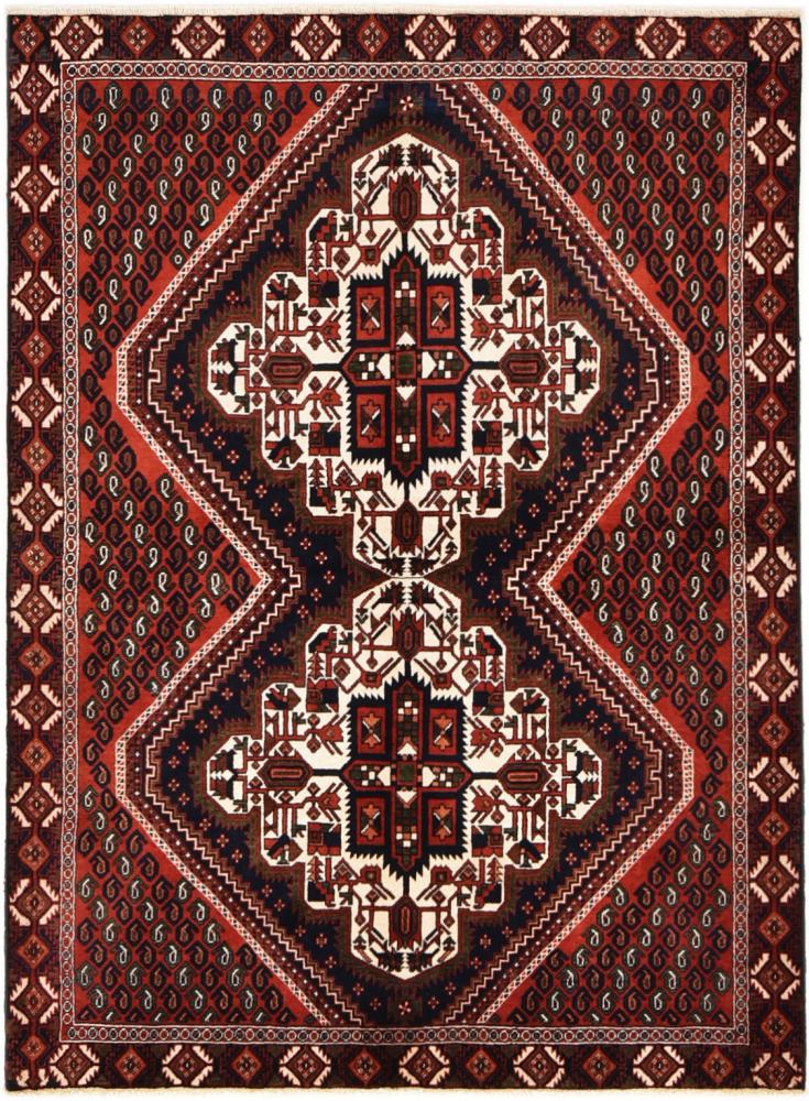 Persian Rug Shahrbabak 5'8"x4'1" 5'8"x4'1", Persian Rug Knotted by hand