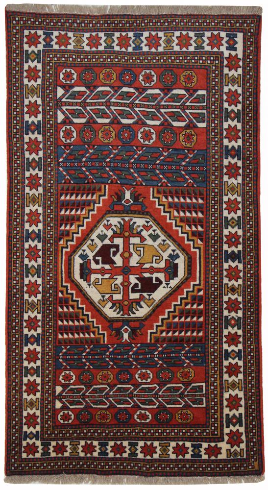 Tapis persan Kordi 202x116 202x116, Tapis persan Noué à la main