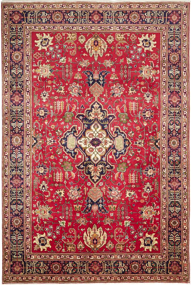 Tapis persan Tabriz 9'8"x6'6" 9'8"x6'6", Tapis persan Noué à la main