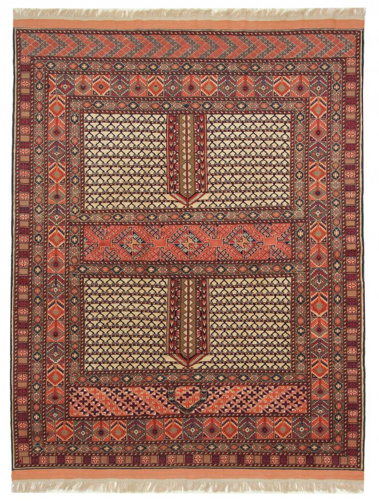 Afghansk teppe Turkaman Limited 220x181 220x181, Persisk teppe Knyttet for hånd