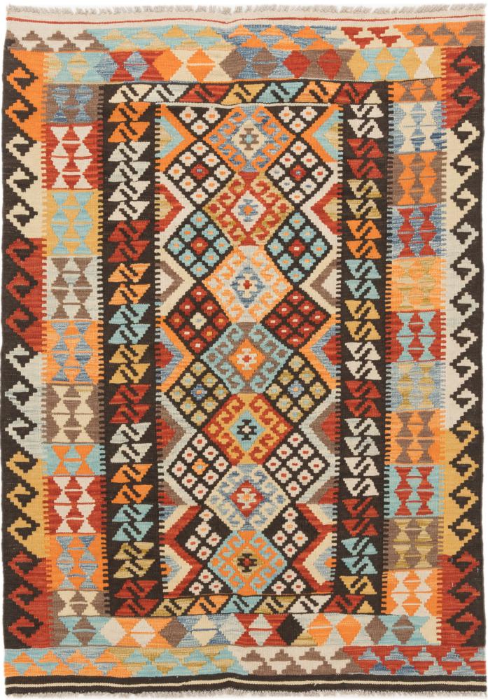 Afghansk tæppe Kelim Afghan 176x126 176x126, Persisk tæppe Håndvævet