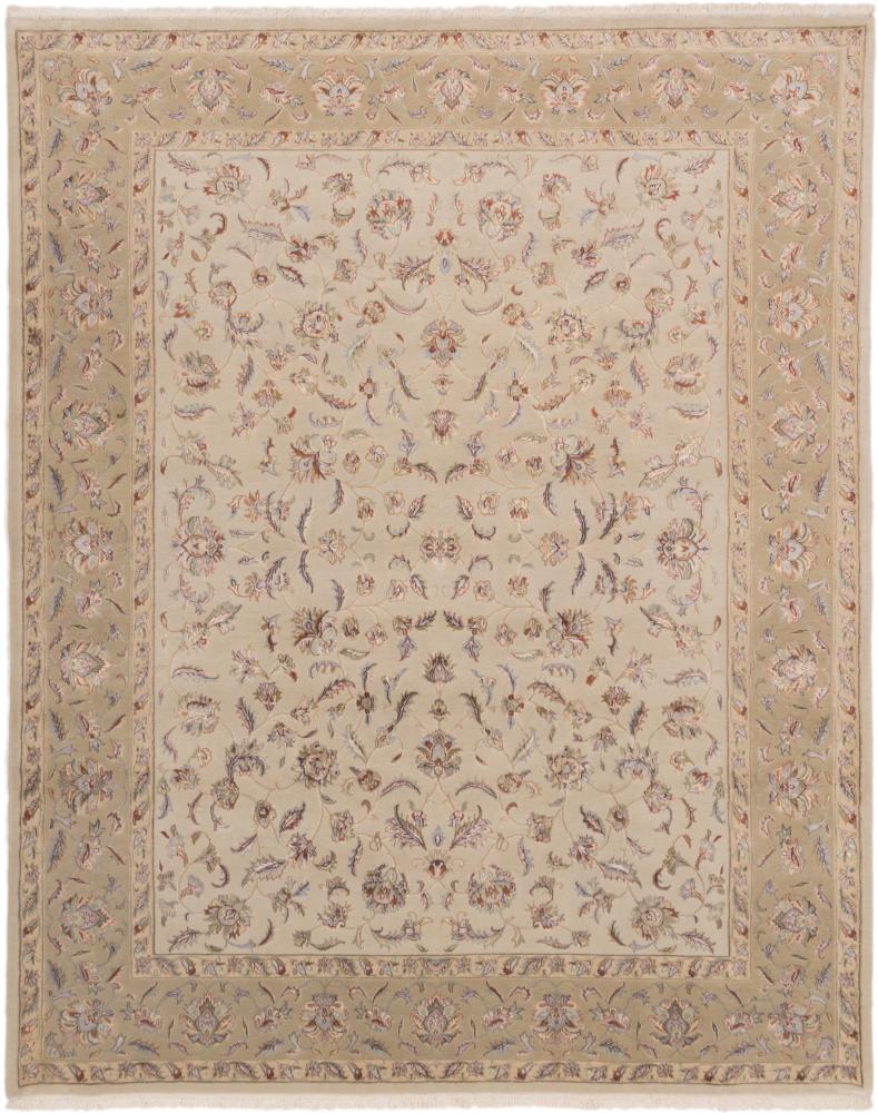 Indo rug Indo Tabriz 9'11"x7'11" 9'11"x7'11", Persian Rug Knotted by hand