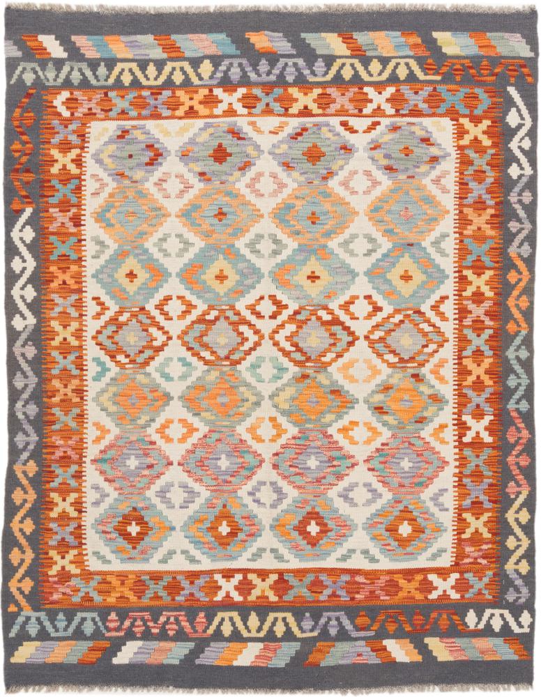 Afghan rug Kilim Afghan 6'3"x4'11" 6'3"x4'11", Persian Rug Woven by hand