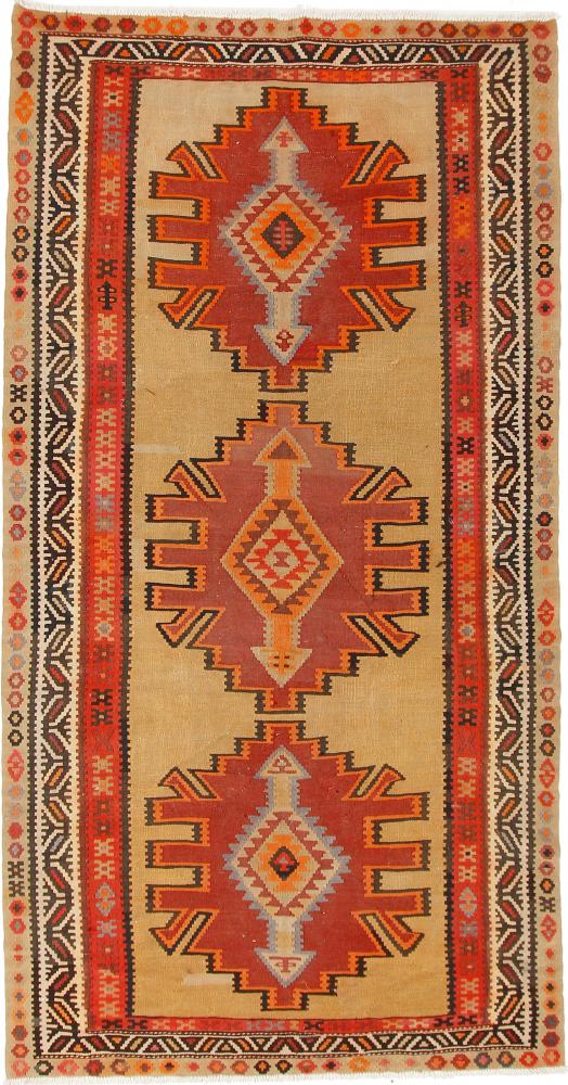 Tappeto persiano Kilim Fars Azerbaijan Antico 294x150 294x150, Tappeto persiano Tessuto a mano