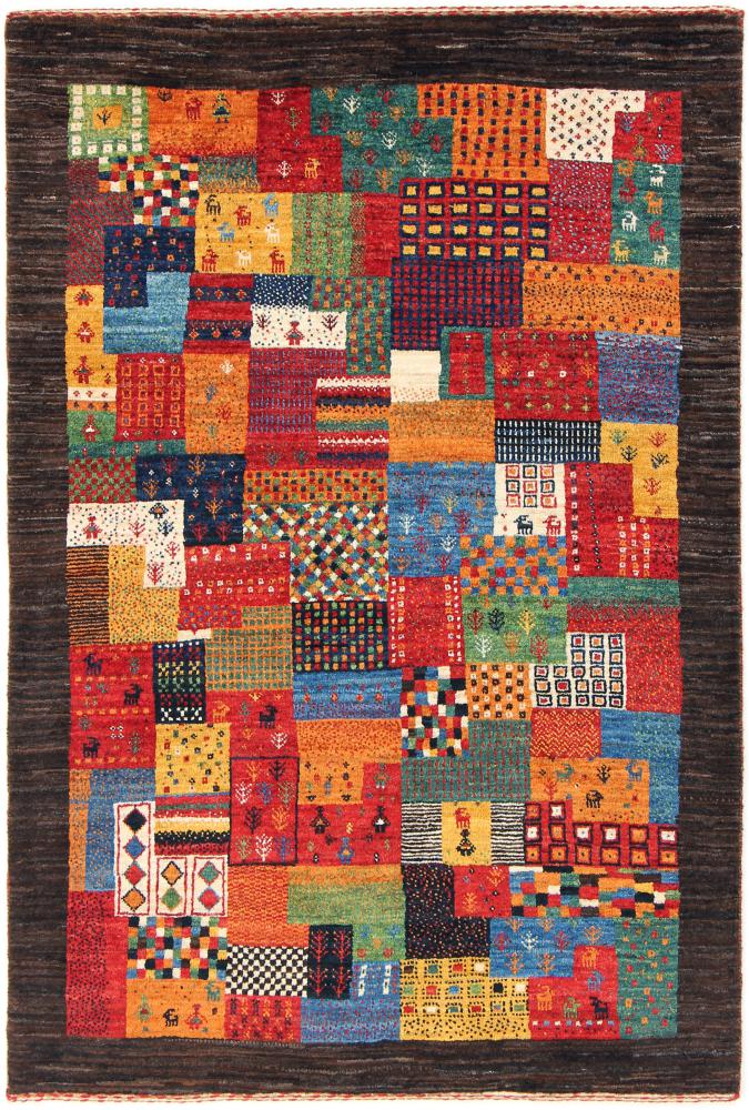 Persialainen matto Persia Gabbeh Loribaft Nowbaft 4'11"x3'5" 4'11"x3'5", Persialainen matto Solmittu käsin