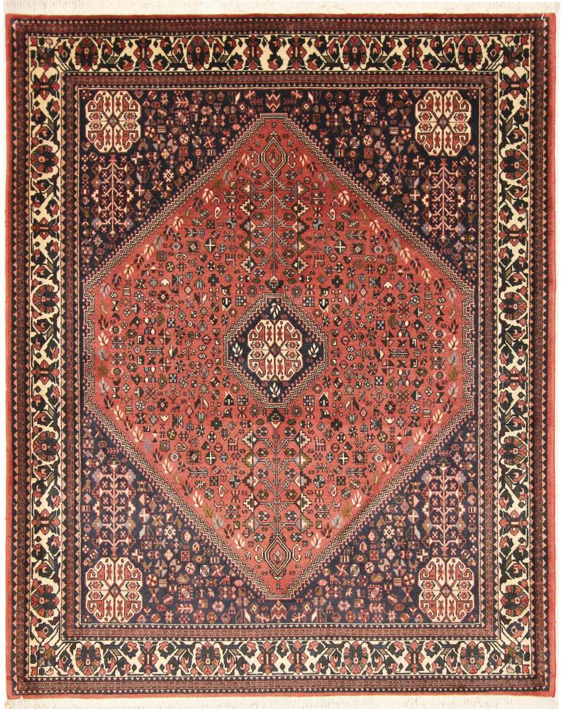 Persian Rug Abadeh 6'6"x5'3" 6'6"x5'3", Persian Rug Knotted by hand