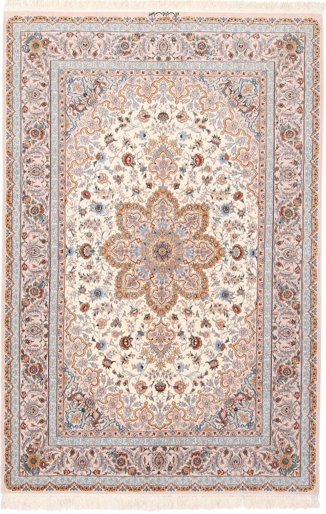 Tapete persa Isfahan Fio de Seda 233x157 233x157, Tapete persa Atado à mão