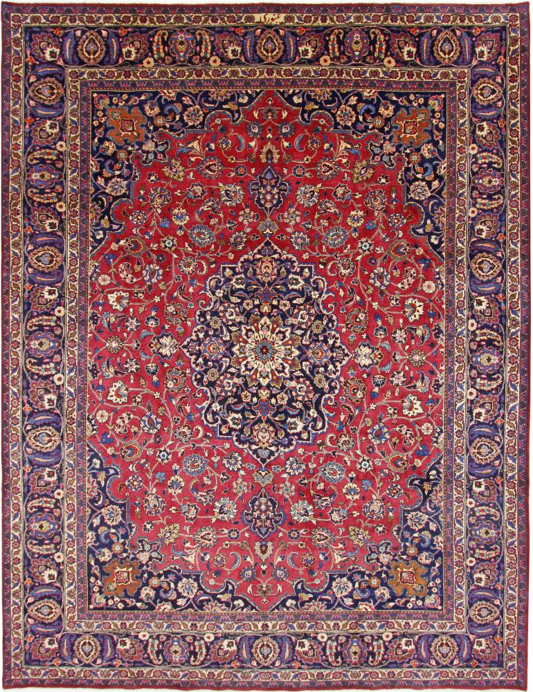 Persian Rug Mashhad 13'0"x9'11" 13'0"x9'11", Persian Rug Knotted by hand