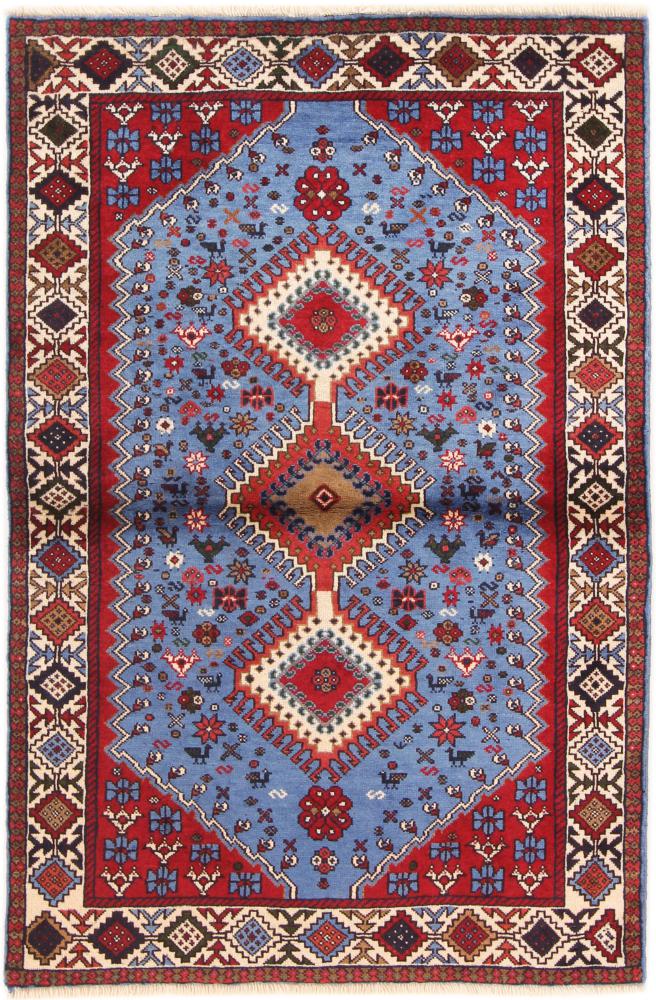 Tapis persan Yalameh 154x99 154x99, Tapis persan Noué à la main