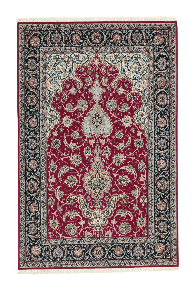  ペルシャ絨毯 イスファハン 絹の縦糸 165x107 165x107,  ペルシャ絨毯 手織り